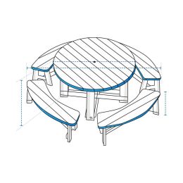Picnic Table Covers - Design 2