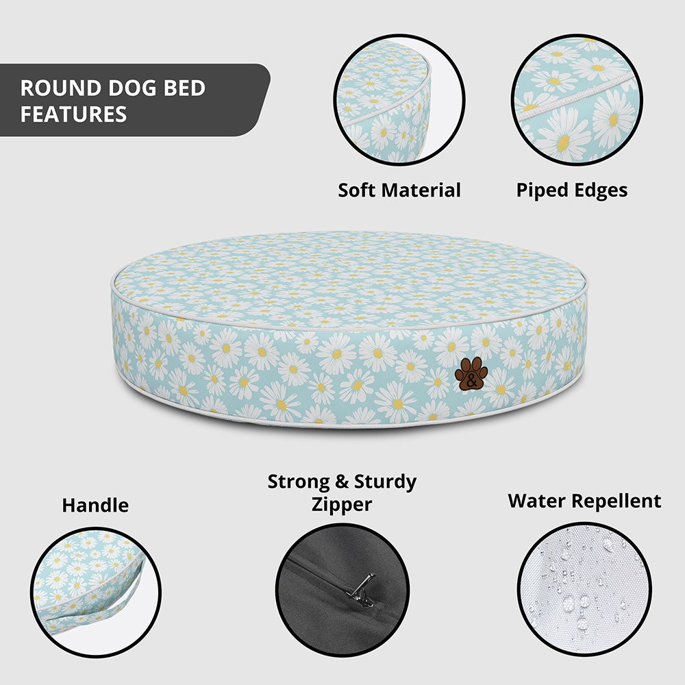 Round Dog Bed Cushion