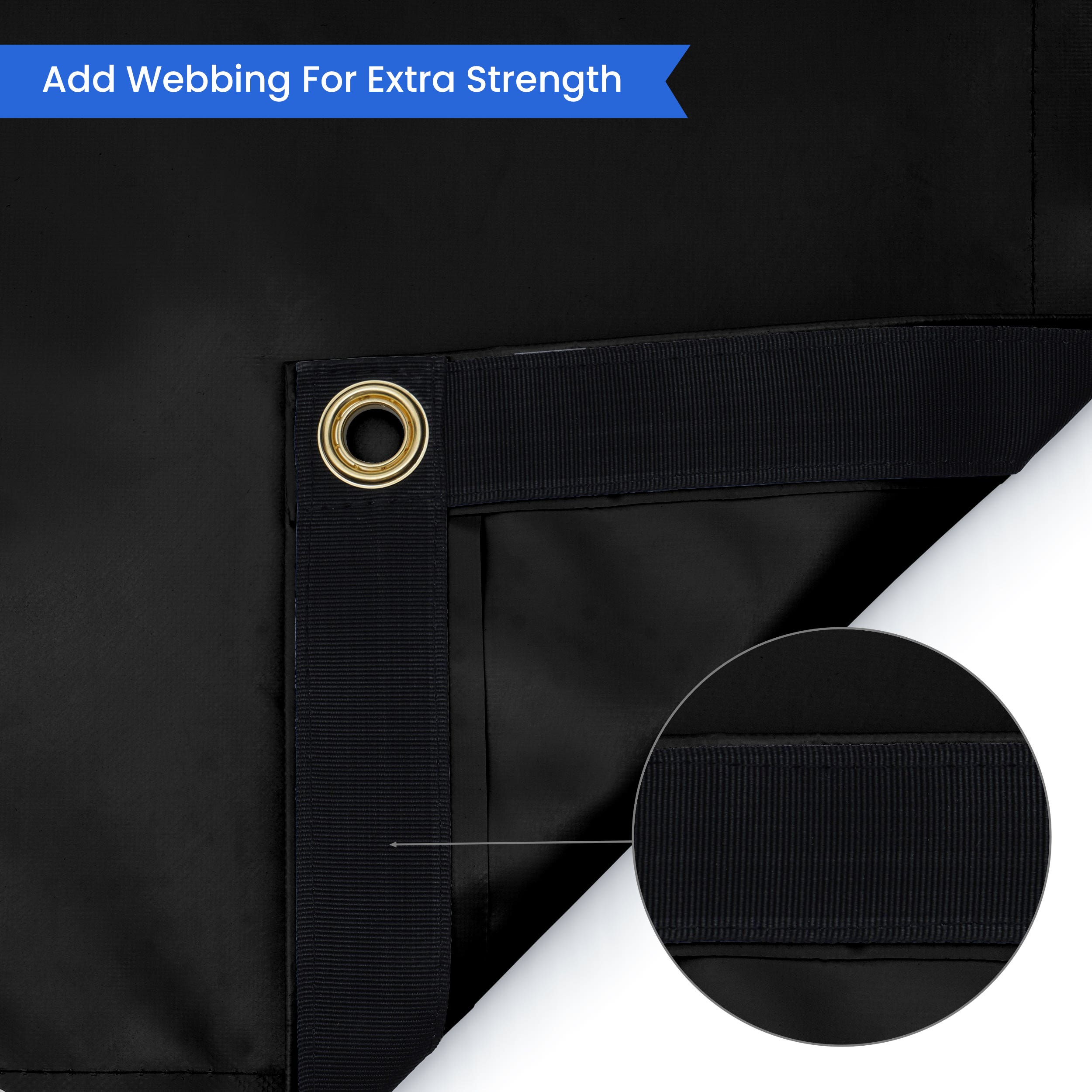 Custom Super Heavy Duty Vinyl Tarpaulin - Rectangle / Square