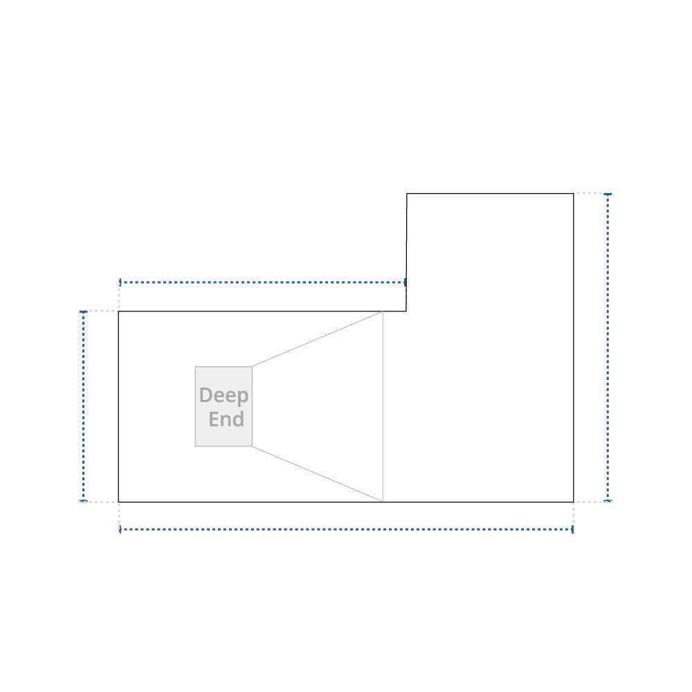 L-Shape Winter Pool Cover