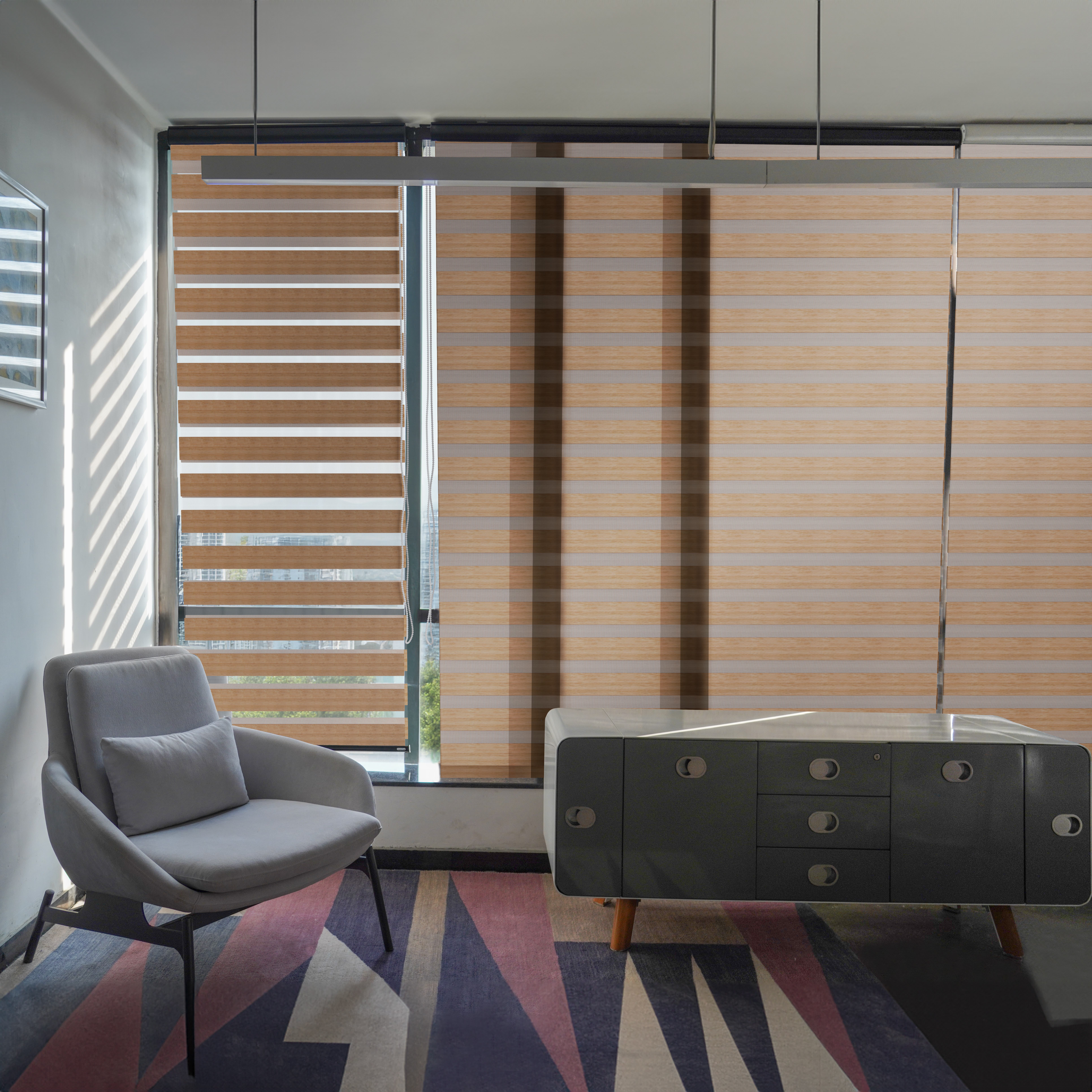 Slope Blackout Zebra Shades