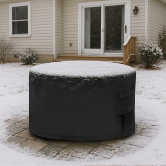 Round Stone Fire Pit Custom Covers