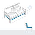 Two-Seater Patio Couch Custom Covers