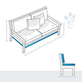 product photo of Two-Seater Patio Couch Custom Covers