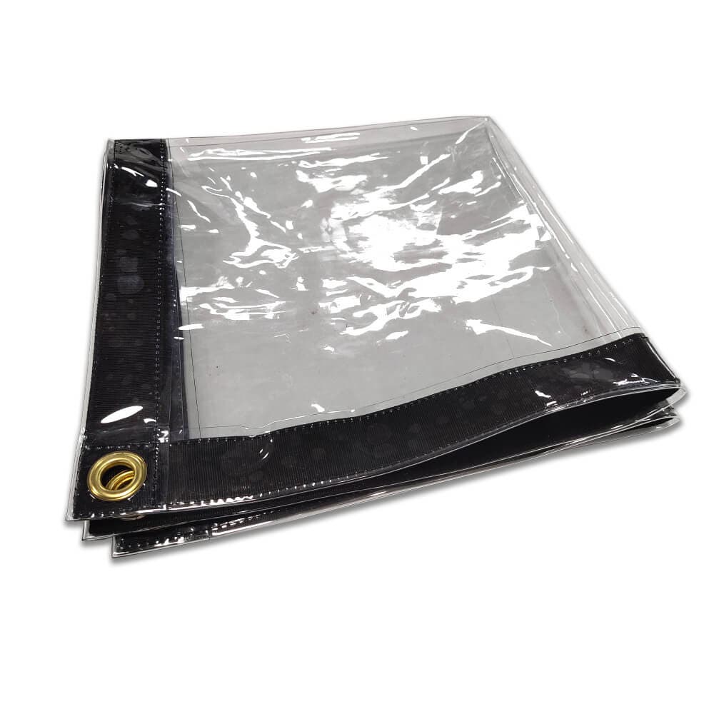 Clear Plastic Tarpaulin, 20mil, Size: 2.4m x 4.6m