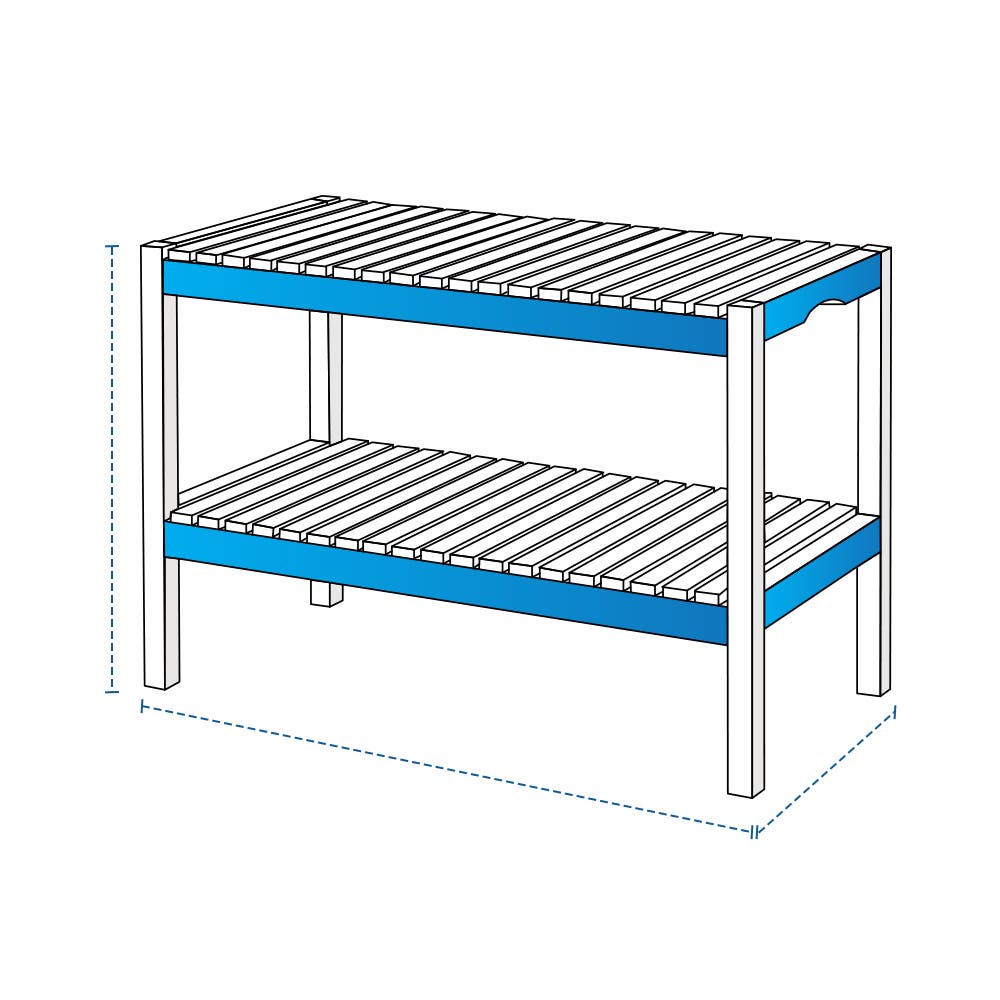 Slatted Shoe Bench Custom Covers