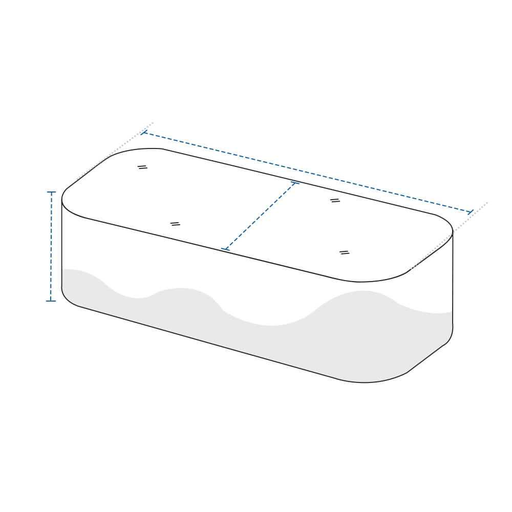 Rectanglular Outdoor Custom Covers with Round Edges