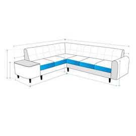 product photo of L Shape Couch Custom Covers - Design 4