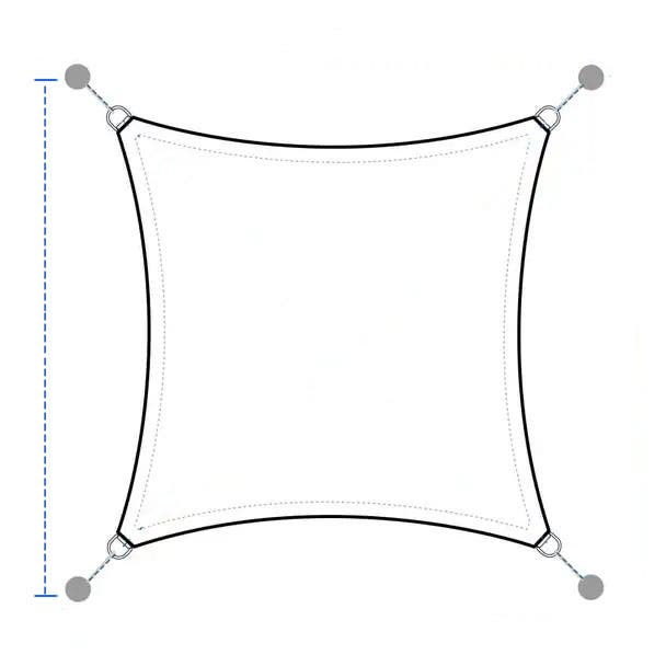 "Custom Sun Shade Sail - Square"