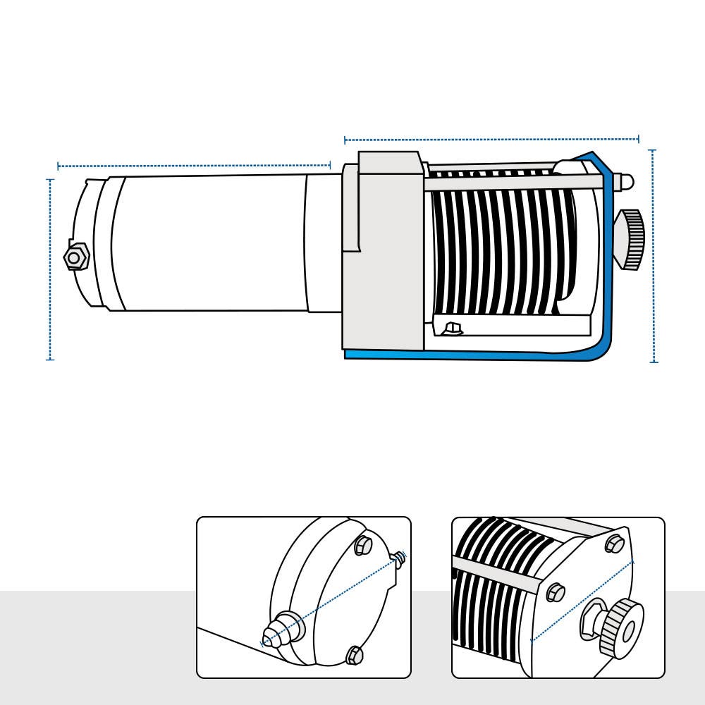 Compact Electric Winch Custom Covers