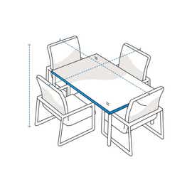 product photo of Rectangular Dining Table Custom Covers
