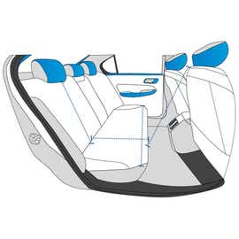 product photo of Dog Car Rear Seat Cover with Hammock
