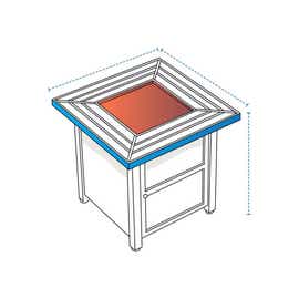 product photo of Square Fire Column Custom Covers