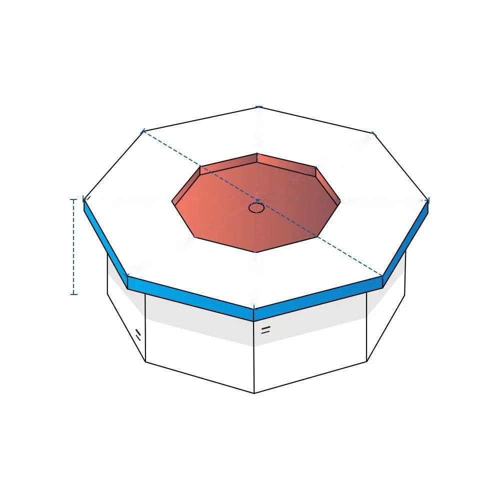 "Fire Pit Covers - Octagon"