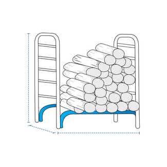Compact Firewood Rack Custom Covers