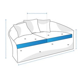 product photo of Curved Outdoor Daybed Sofa Custom Covers