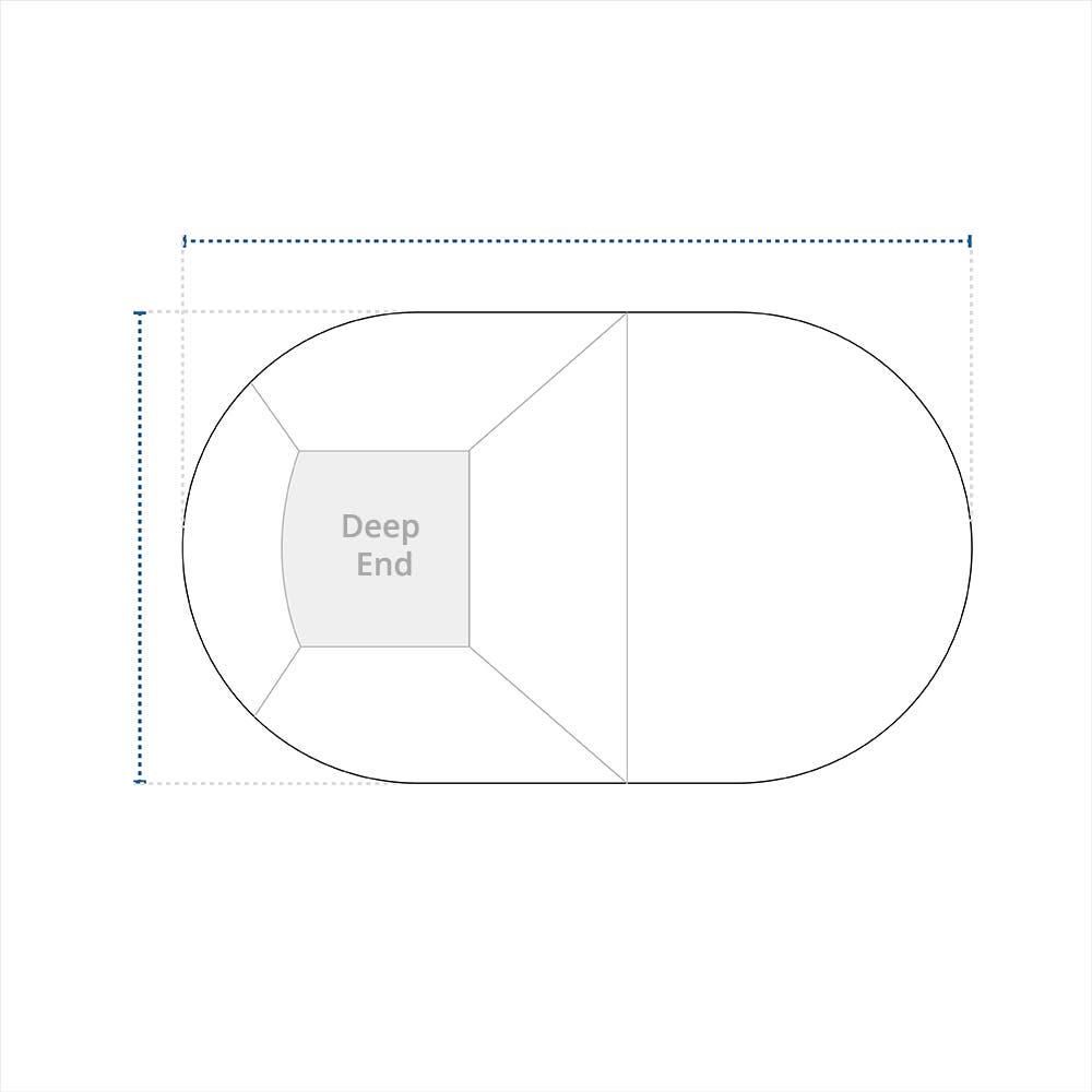 Leaf Net Pool Cover - Oval