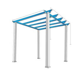 product photo of Waterproof Custom Pergola Shade Cover Extended