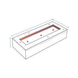product photo of Rectangular Gas Fire Pit Custom Covers