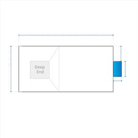 product photo of Rectangular Pool Cover - Center Steps