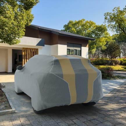 Advance Parts Platinum Custom Fit Car Cover - Outdoor Weather Protection - Gray - Lifetime Warranty