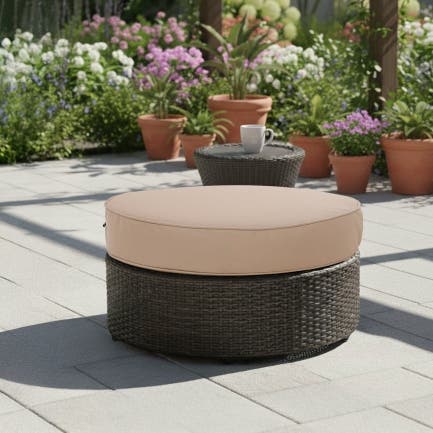 Custom Ottoman Cushion- Circle / Round