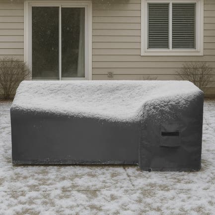 L shape Curved Couch Custom Cover