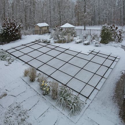 Rectangular Pool Cover - Left/Right Steps