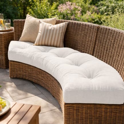 Curved Tufted Cushion