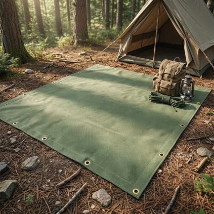 Custom Heavy Duty Rectangular Canvas Tarpaulin