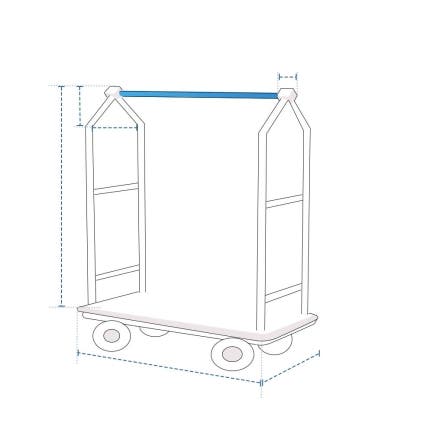 High-Rise Bellman's Cart Custom Covers