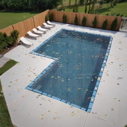 Leaf Net Pool Cover - L Shape