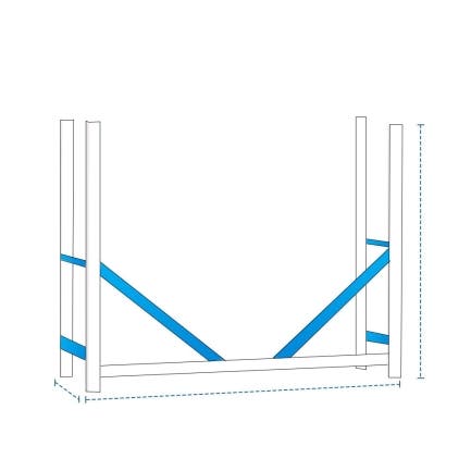 Rectangle Firewood Rack Cover