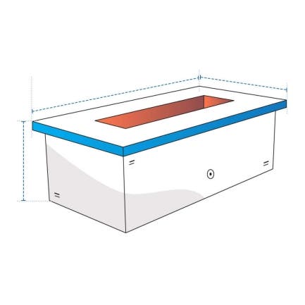 Rectangular Fire Pit Custom Covers