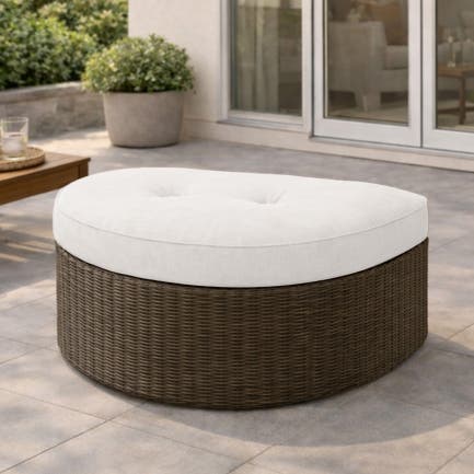 Semi-Round Tufted Cushion