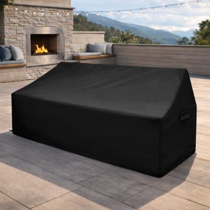 Custom Outdoor Sofa and Loveseat Covers