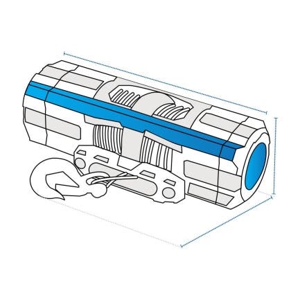 Custom WARN Axon Winch Cover