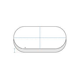 product photo of Semi Oval Cushion Cover