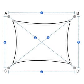 product photo of Custom Four-Sided Sun Shade Sail