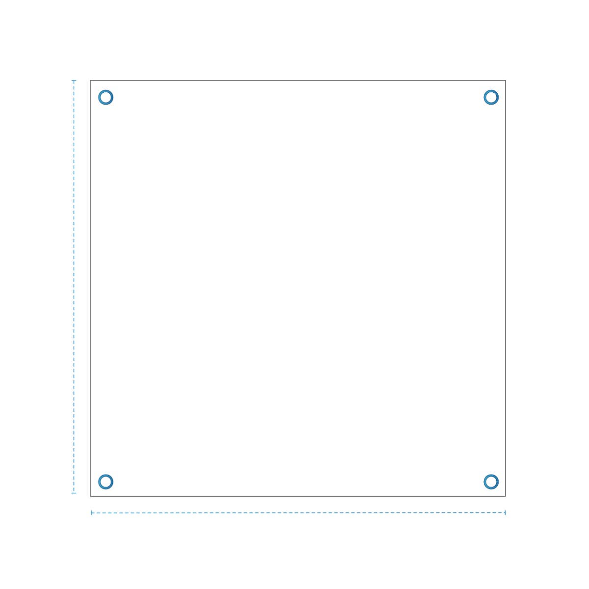 Custom Super Heavy Duty Vinyl Tarpaulin - Rectangle / Square