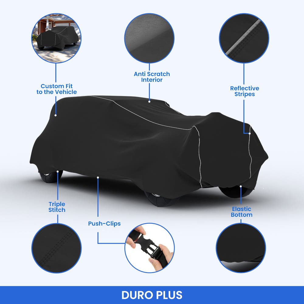 thumbnail image 2 of Kono Covers Custom Fit Car Cover For Chevy Caprice Wagon 1977-1990 – 100% Waterproof & Breathable – Gray Multi-Layer With Hardware 2 of 5