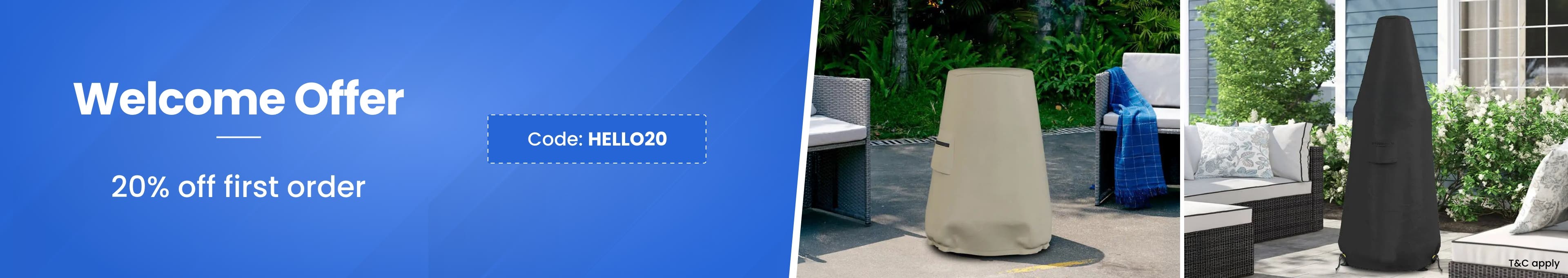 Chimeny covers Welcome Offer